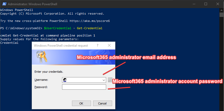 Step 3 - Authenticate to Exchange Online Powershell