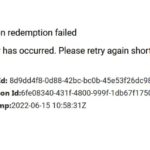 Invitation redemption failed An error has occurred. Please retry again shortly.